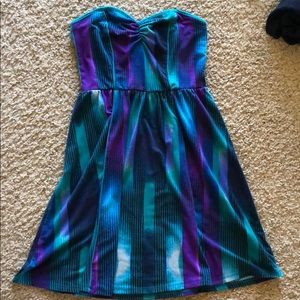 Summer and spring strapless dress